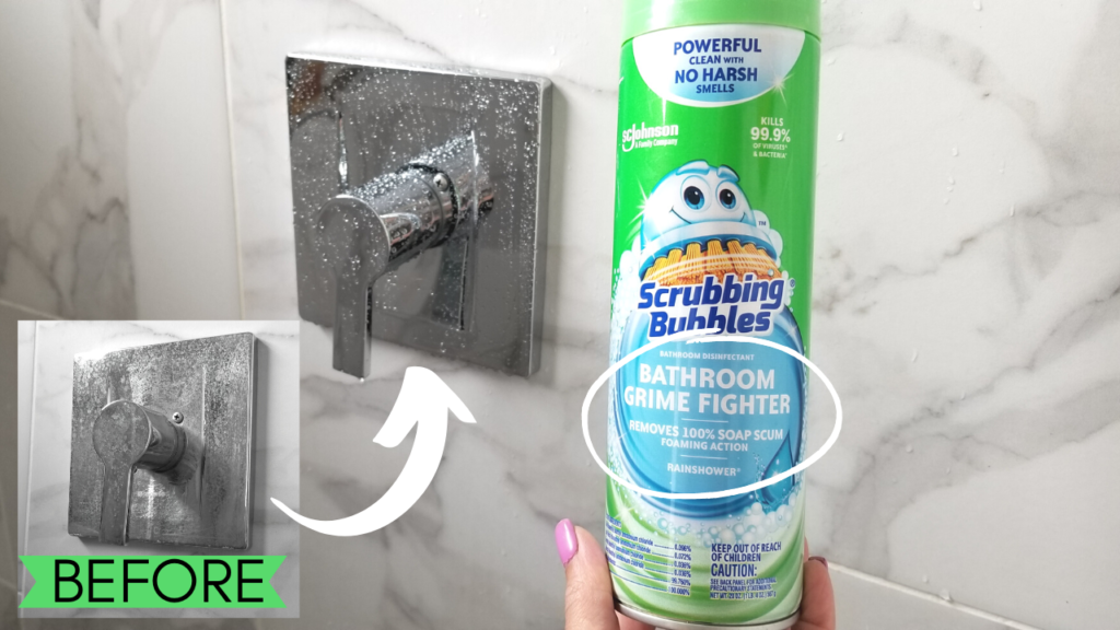 Scrubbing Bubbles Bathroom Grime Fighter- REMOVING WATER SPOTS